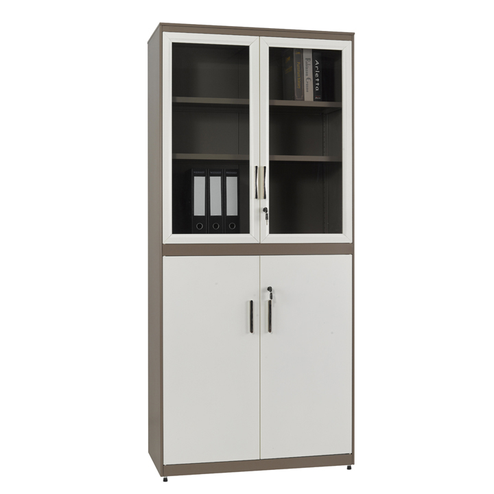 上(shàng)玻璃掩門(mén)下(xià)鐵(tiě)掩門(mén)櫃