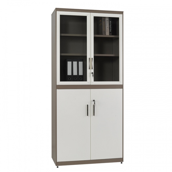 上(shàng)玻璃掩門(mén)下(xià)鐵(tiě)掩門(mén)櫃